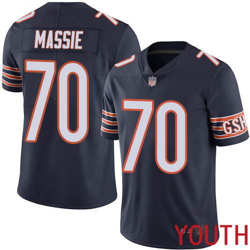 Chicago Bears Limited Navy Blue Youth Bobby Massie Home Jersey NFL Football #70 Vapor Untouchable->youth nfl jersey->Youth Jersey
